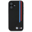 BMW pouzdro M Meshed Tricolor Stripes MagSafe pro iPhone 16 – černé