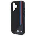 BMW pouzdro M Meshed Tricolor Stripes MagSafe pro iPhone 16 – černé