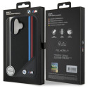 BMW pouzdro M Meshed Tricolor Stripes MagSafe pro iPhone 16 – černé
