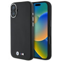 BMW pouzdro M Smooth Full Wrapped Metal MagSafe pro iPhone 16 Plus – černé