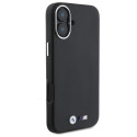 BMW pouzdro M Smooth Full Wrapped Metal MagSafe pro iPhone 16 Plus – černé