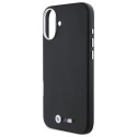 BMW pouzdro M Smooth Full Wrapped Metal MagSafe pro iPhone 16 Plus – černé