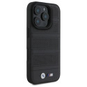 BMW pouzdro M Perforated And Stitched Line MagSafe pro iPhone 16 Pro Max – černé