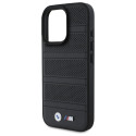 BMW pouzdro M Perforated And Stitched Line MagSafe pro iPhone 16 Pro Max – černé