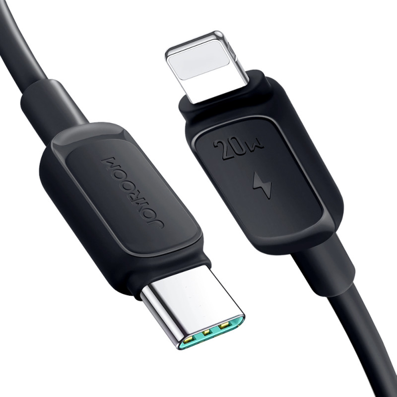 Kabel Joyroom Multi-Color Series A14 USB-C / Lightning 20W 1,2 m - černý