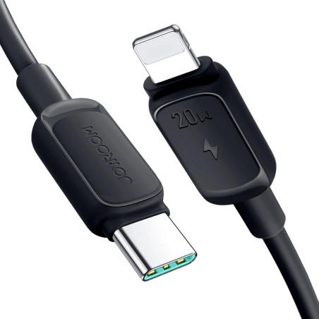 Kabel Joyroom Multi-Color Series A14 USB-C / Lightning 20W 1,2 m - černý