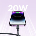 Kabel Joyroom Multi-Color Series A14 USB-C / Lightning 20W 1,2 m - černý