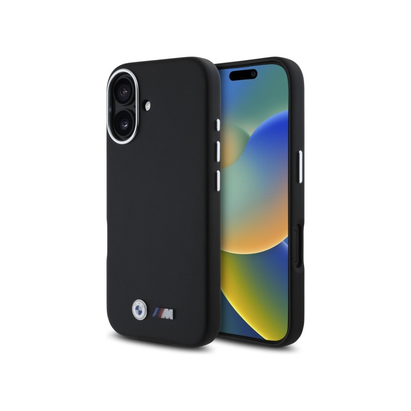 BMW M Smooth pevné kovové MagSafe pouzdro na iPhone 16 - černé