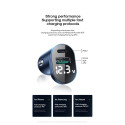 JOYROOM C-A17 Duální autonabíječka s LCD displejem USB+USB-C s výkonem 48W, stříbrná
