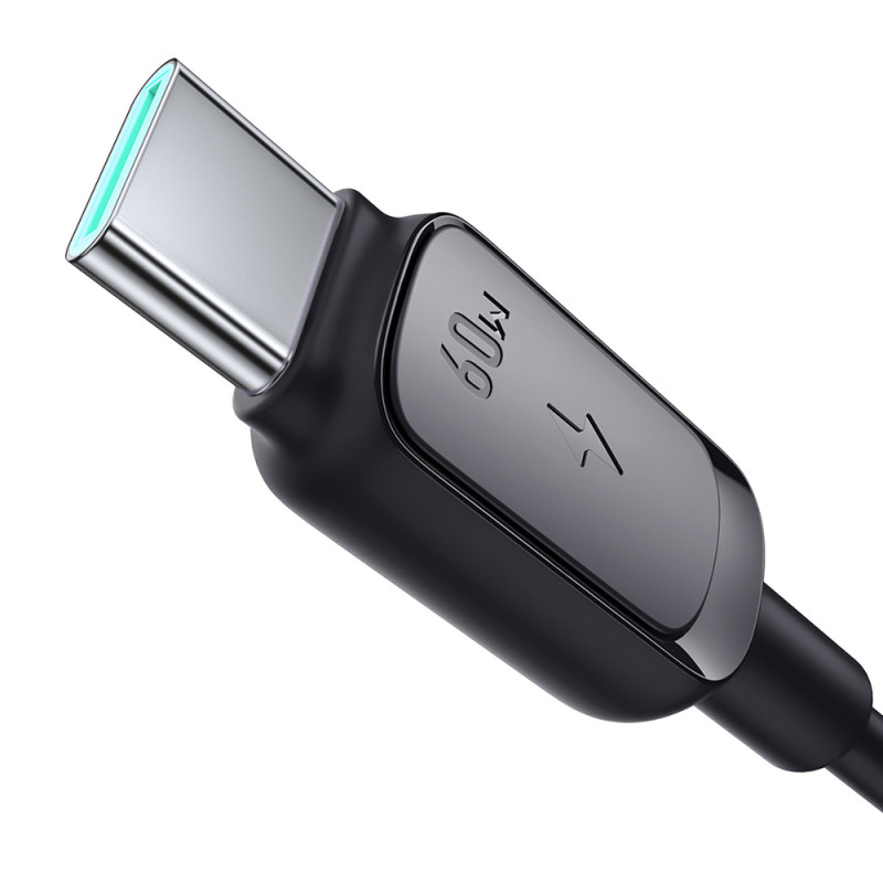 Kabel Joyroom Multi-Color Series A14 USB-C / USB-C 60W 1,2 m - černý