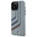 BMW Silikonové pouzdro Turning Lines MagSafe na iPhone 16 Pro Max - šedé