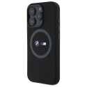 BMW M Silikonové pouzdro Printed Ring MagSafe na iPhone 16 Pro Max - černé