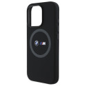 BMW M Silikonové pouzdro Printed Ring MagSafe na iPhone 16 Pro Max - černé