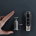 JOYROOM C-A35 Duální Mini autonabíječka USB+USB-C PD QC3.0 s výkonem 45W, tmavě šedá