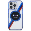 BMW BMHMP16X23HTPUT iPhone 16 Pro Max 6.9" průhledné pevné pouzdro Motosport IML Circle MagSafe