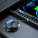 JOYROOM C-A43 Duální Mini autonabíječka USB+USB-C PD QC3.0 s výkonem 20W, černá