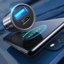 JOYROOM C-A43 Duální Mini autonabíječka USB+USB-C PD QC3.0 s výkonem 20W, černá
