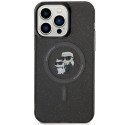 Kryt Karl Lagerfeld KARL&CHOUPETTE Glitter MagSafe pro iPhone 15 Pro M