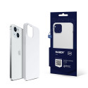 3mk HARDY Silicone MagCase Kryt iPhone 15 - bílá/stříbrná