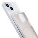3mk HARDY Silicone MagCase Kryt iPhone 15 - bílá/stříbrná