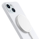 3mk HARDY Silicone MagCase Kryt iPhone 15 - bílá/stříbrná