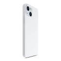 3mk HARDY Silicone MagCase Kryt iPhone 15 - bílá/stříbrná