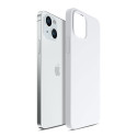 3mk HARDY Silicone MagCase Kryt iPhone 15 - bílá/stříbrná