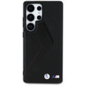 Pouzdro BMW Leather Oversized Stripes MagSafe na Samsung Galaxy S25 Ultra - černé