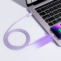 Joyroom Multi-Color Series A14 Lightning / USB-A 2.4A 1.2 m cable - purple