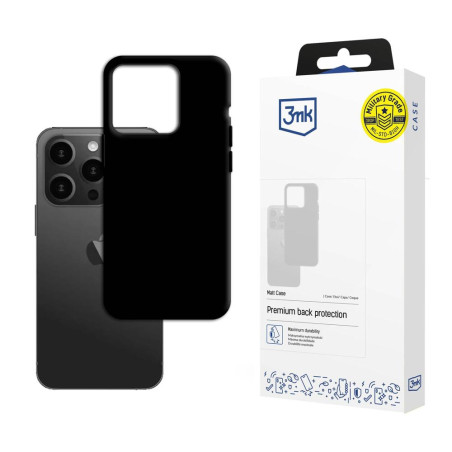 Kryt 3mk MATT CASE pro iPhone 15 Pro - černý