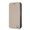 BMW pouzdro Logo Imprint pro iPhone Xr – béžové