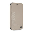 BMW pouzdro Logo Imprint pro iPhone Xr – béžové