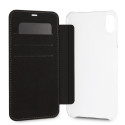 BMW pouzdro Carbon Tricolor Stripe pro iPhone XS Max – černé