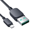 Joyroom Multi-Color Series A14 Lightning /USB-A 2.4A 1.2 m Cable - Black