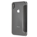 BMW pouzdro Carbon Tricolor Stripe pro iPhone XS Max – černé