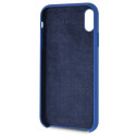 BMW silikonové pouzdro Silicone M Collection pro iPhone Xr – modré