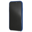 BMW silikonové pouzdro Silicone M Collection pro iPhone Xr – modré