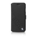 BMW kožené flipové pouzdro Signature Booktype pro Sony Z5 – černé