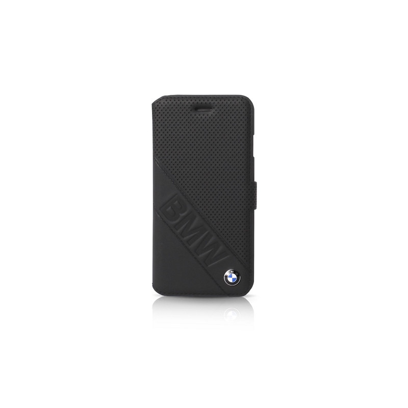 BMW kožené flipové pouzdro Signature Booktype pro Sony Z5 – černé