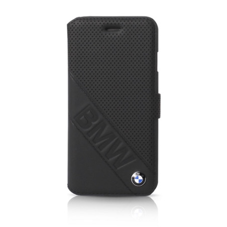 BMW kožené flipové pouzdro Signature Booktype pro Sony Z5 – černé