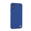 BMW silikonové pouzdro M Collection pro iPhone X / Xs – modré