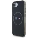 BMW pouzdro IML Metal White Circle MagSafe pro iPhone 16e – černé