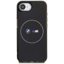 BMW pouzdro IML Metal White Circle MagSafe pro iPhone 16e – černé