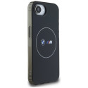 BMW pouzdro IML Metal White Circle MagSafe pro iPhone 16e – černé
