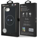 BMW pouzdro IML Metal White Circle MagSafe pro iPhone 16e – černé