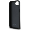 BMW kožené pouzdro Leather Hot Stamp pro iPhone 16e – černé