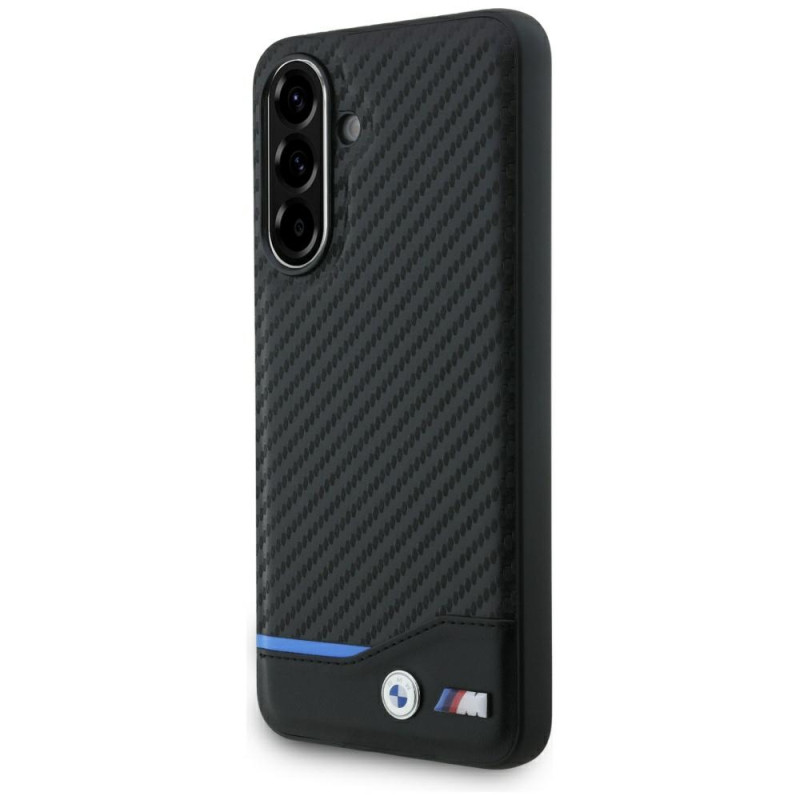 Pevné pouzdro BMW M Carbon na Samsung Galaxy A56 - černé