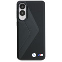 Pouzdro BMW Leather Oversized Stripes MagSafe na Samsung Galaxy S25 Edge - černé