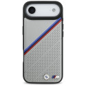BMW pouzdro M Tricolor Metal Logo MagSafe pro iPhone 17 Air – šedé