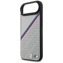 BMW pouzdro M Tricolor Metal Logo MagSafe pro iPhone 17 Air – šedé